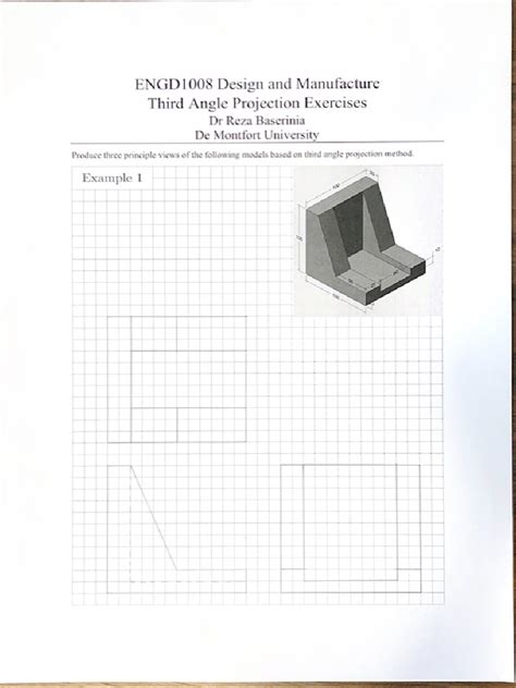 Third Angle Projection Layout 的图像结果