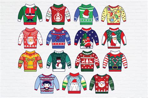 Christmas Ugly Sweater SVG PNG | Photoshop Graphics ~ Creative Market