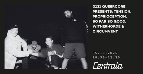 0121 Queercore Presents: Tension, Proprioception, So Far So Good ...