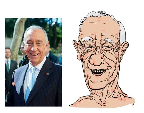 Marcelo Rebelo de Sousa, (the President of Portugal), in the style of ...