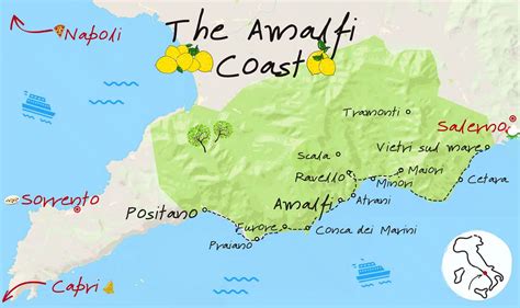 FULL GUIDE To Amalfi Coast Map (in 2024)