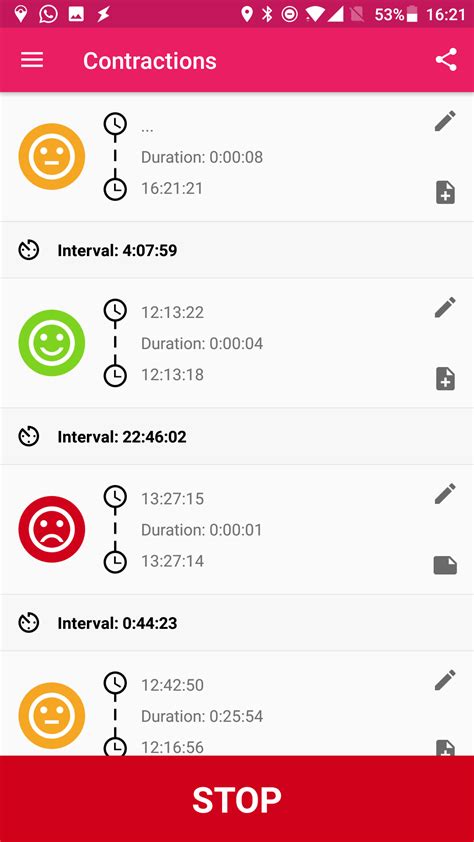 Image result for Contraction Timer