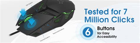 EvoFox Shadow Optical USB Wired Gaming Mouse with Upto 3600 DPI Gaming ...