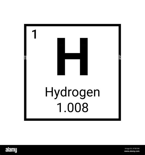 Hydrogen periodic table element. Hydrogen symbol chemical sign Stock Vector Image & Art - Alamy