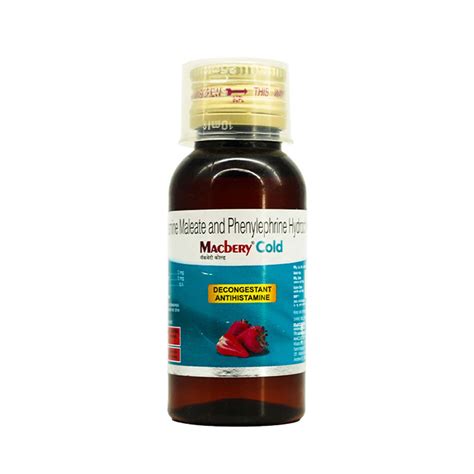 Macbery Cold Bottle Of 60ml Syrup: Uses, Side Effects, Price & Dosage ...
