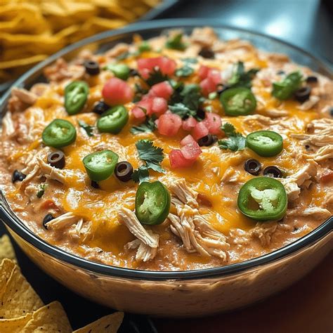 Easy Fiesta Chicken Taco Dip Recipe - Party Pleaser! - Dave's Grill