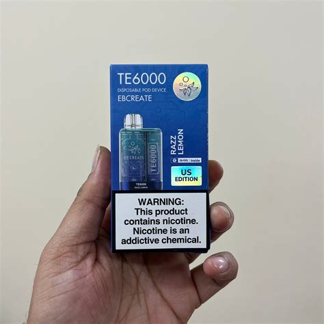 EB Create TE 6000 Rechargeable Vape Device - Nic 5mg – vapevilla