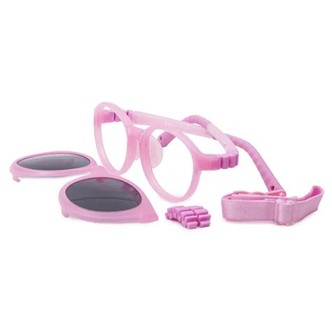 Pink Full Rim Round Flexible Clip on Eyeglasses ( 8-12 Yrs ) – LensKandy