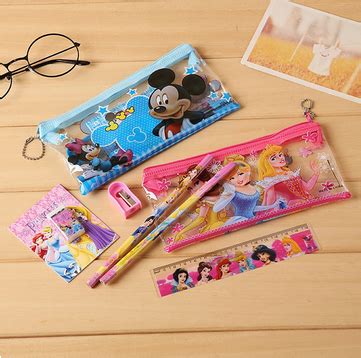 Jual Set Pensil Pulpen Penggaris Alat Tulis Anak Sekolah 7 in 1 Motif ...