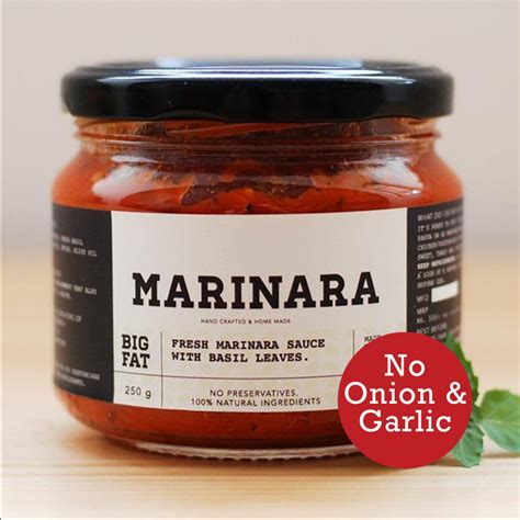 Marinara Pizza Sauce (No onion & no garlic) 250g – BIG FAT ESSENTIALS