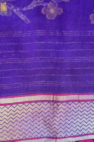 Banarasi Cotton Handloom Jamdani Ektara Saree – Khinkhwab