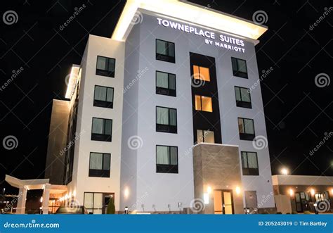 Towneplace Suites editorial stock image. Image of night - 205243019