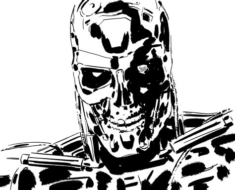 Image result for Terminator Drawing