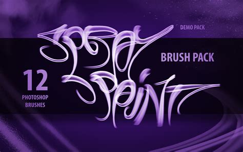 ArtStation - Demo Spray Paint Brush Pack - Photoshop (12 Brushes) | Brushes