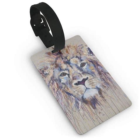 Buy Watercolor Lion King,Luggage Bag Tags Travel ID Identification ...