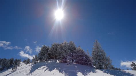Free Images : nature, snow, winter, sky, sunlight, mountain range ...
