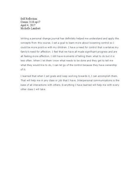 Image result for How to Write a Self Reflection