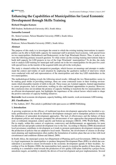 Local Economic Development in Municipalities Examples 的图像结果