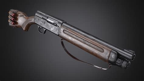 ArtStation - Remington Model 11 Short Barrel Shotgun