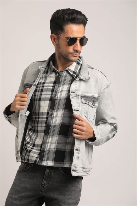 DOUGLAS-MEN GREY CLASSIC TRUCKER JACKET – Everblue