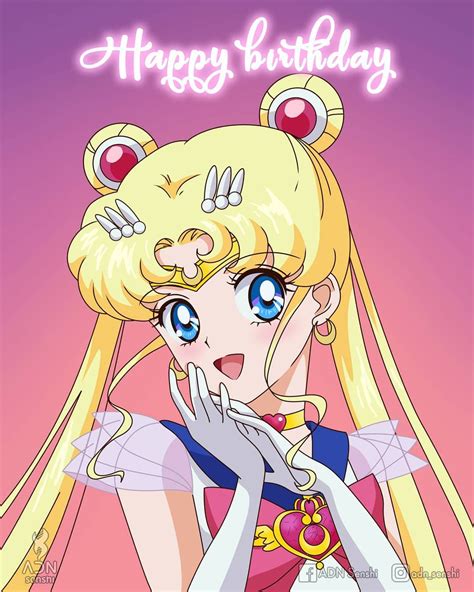 Happy birthday Usagi! ¡feliz cumpleaños Usagi! | Sailor moon, Imagenes ...