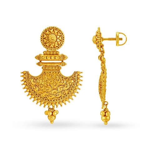 Regal Antique Floral Drop Earrings