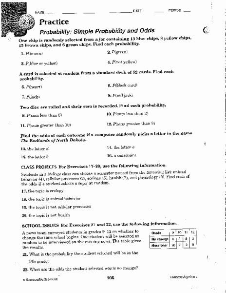 Image result for Algebra 2 Probability Formulas