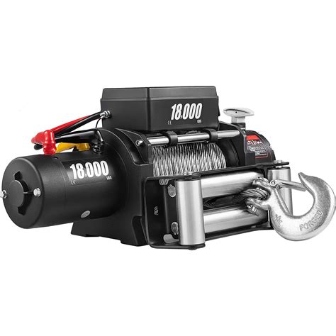 VEVOR Truck Winch 18000lbs Electric Winch 75ft/22.8m Cable Steel 12V Power Winch Jeep Winch with ...