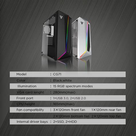 Kuciste Gaming Fantech CG71 Midi crno - Mob-Shop