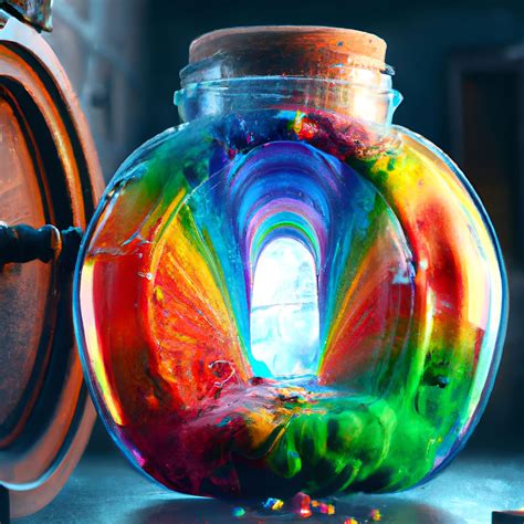 Rainbow in a Jar - Colorful Candle Wax Art - prints @Society6 - AI ...
