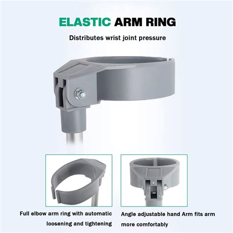 Buy FZYUAN Forearm Crutches (X2 Units), Aluminum Lightweight Arm Crutch ...