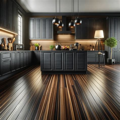 15 Outstanding Floor Colors to Pair with Dark Kitchen Cabinets