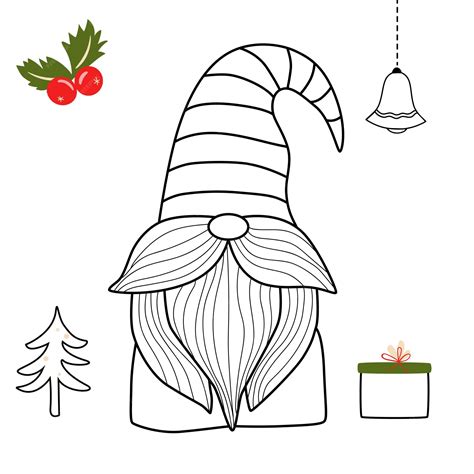 Gnome Christmas Coloring