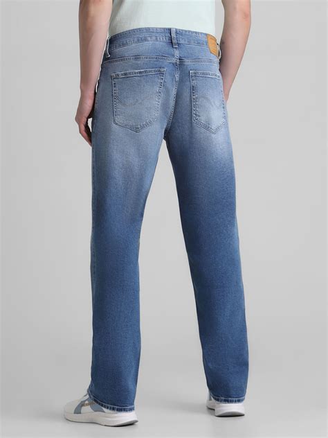 Light Blue Mid Rise Clark Regular Fit Jeans