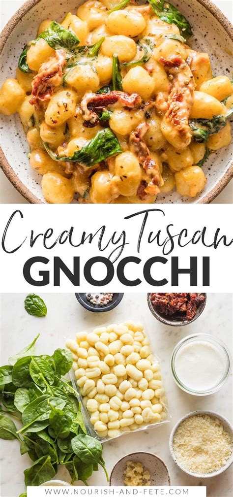 Creamy Tuscan Gnocchi | Recipe | Gnocchi recipes easy, Gnocchi dishes ...