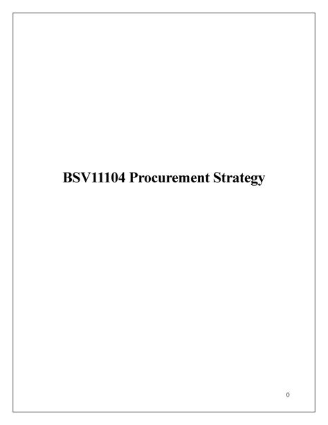 Sourav DA 200.edited - jgjgjjgy - BSV11104 Procurement Strategy Table ...