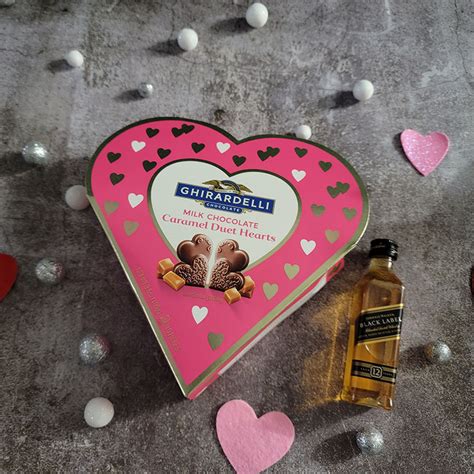 Send Ghirardelli Chocolates with Johnnie Walker Black Label Miniature ...