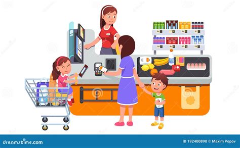 Go to the Supermarket Cartoon 的图像结果