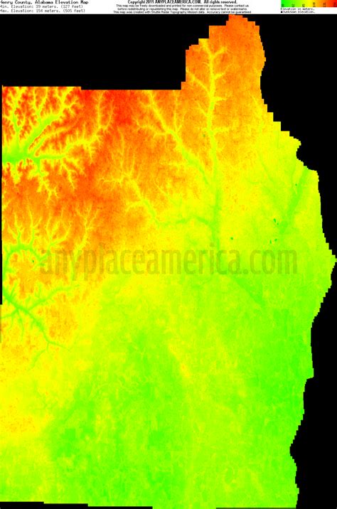 Free Henry County, Alabama Topo Maps & Elevations