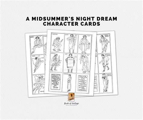Midsummer Nights Dream Characters Coloring Pages [2025]