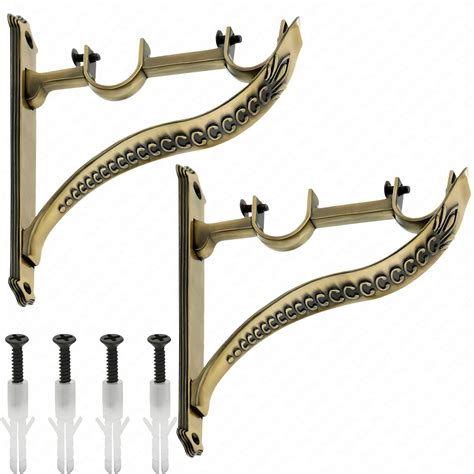 Heavy Aluminium Alloy Antique Brass Jaguar Style Curtain Support ...