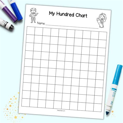 Blank Hundreds Chart Printable