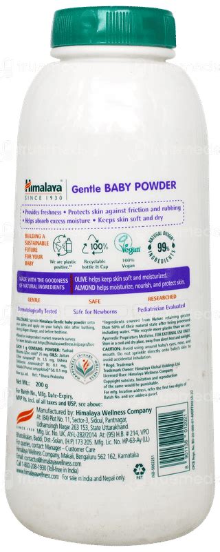 Himalaya Gentle Olive Almond Baby Powder 200gm - Uses, Side Effects ...