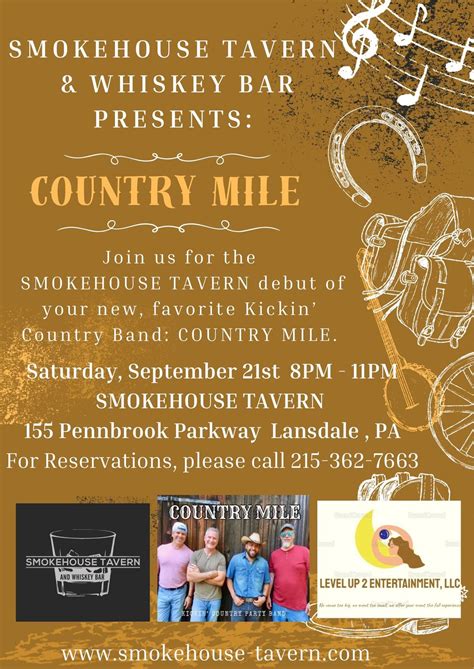 The Debute of COUNTRY MILE at The Smokehouse Tavern , Smokehouse Tavern ...