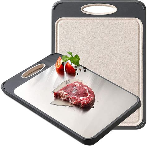 Buy Kresal Stainless Steel Chopping Board, Multifunctional 304 ...