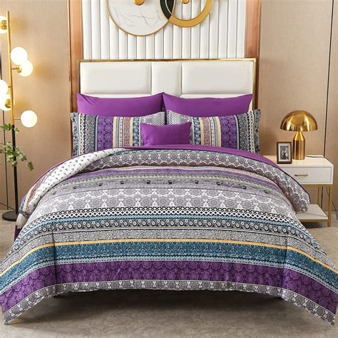 Amazon.com: Cottolester Boho Comforter Set King Size 8 Piece Bed in a ...