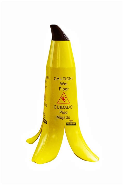 Wet Floor Sign: The Banana Peel Slip