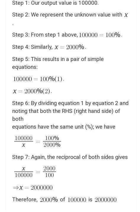 What is 2000 percent of 100000? - Brainly.in