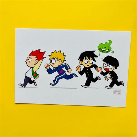 Psychic Psycho 100 Kids Mob, Ritsu, Teru, Sho - Etsy