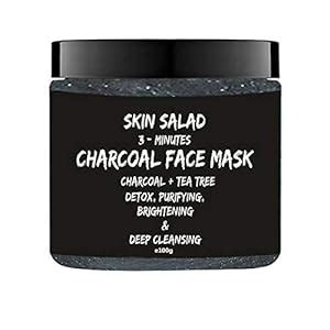 Buy SkinSalad Activated Charcoal Face Mask with Tea Tree Essential oil ...